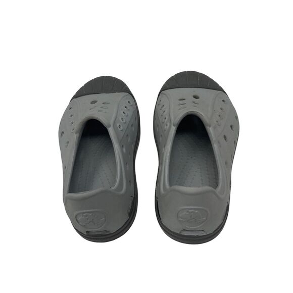 Crocs Bump It Grey Slip On Water Shoes Beach Lake Pool Summer Youth Child 6 C6 - Picture 3 of 7